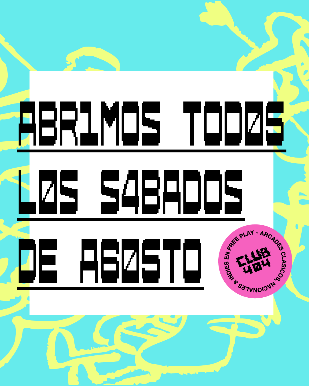 Club 404 — apertura de los sábados de agosto